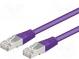 Patch cord  SF/UTP  5e  lanko  CCA  PVC  fialová  2m  26AWG