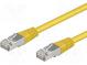 Patch cord  SF/UTP  5e  lanko  CCA  PVC  žlutá  5m  26AWG