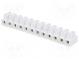 Svorkovnice  šroubová svorka  2,5mm2  400V  24A  póly  12  bilá