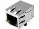Zásuvka  RJ45  PIN  8  stíněný,s diodou LED  Uspořádání výv  8p8c