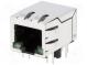 Zásuvka  RJ45  PIN  8  stíněný,s diodou LED  Uspořádání výv  8p8c