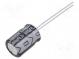 Kondenzátor  elektrolytický  THT  1mF  6,3VDC  Ø8x16mm  ±20%