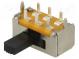 Přepínač  posuvný  pol  2  DPDT  1A/125VDC  ON-ON  Montáž  THT  50mΩ