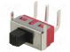 Přepínač  posuvný  pol  2  SPDT  3A/250VAC  6A/28VDC  ON-ON
