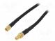 Kabel  50Ω  1m  SMA zásuvka,SMA vidlice,reverse  černá