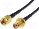 Kabel  50Ω  15m  SMA zásuvka,SMA vidlice  černá
