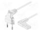 Kabel  CEE 7/16 (C) úhlová vidlice,IEC C7 úhlová zásuvka  PVC