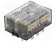 Relé  elektromagnetické  4PDT  Ucívky 24VDC  10A/250VAC  10A  65g