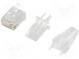 Zástrčka  RJ45  PIN  8  Uspořádání výv  8p8c  IDC,krimpovací
