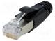 Zástrčka  RJ45  PIN  8  stíněný  Uspořádání výv  8p8c  na kabel