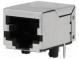 Zásuvka  RJ45  PIN  8  stíněný  Uspořádání výv  8p8c  THT  na PCB