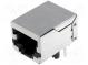 Zásuvka  RJ45  PIN  8  Kat  5e  stíněný  Uspořádání výv  8p8c  THT