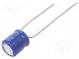 Kondenzátor  elektrolytický  THT  33uF  50VDC  Ø6,3x7mm  ±20%