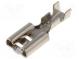 Faston  plochý  4,8mm  0,5mm  zásuvka  0,5÷1mm2  krimpovací