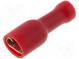 Faston  plochý  4,8mm  0,5mm  zásuvka  0,5÷1mm2  krimpovací