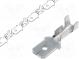 Faston  plochý  6,3mm  0,8mm  kolík  0,5÷2mm2  krimpovací  na kabel