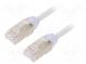 Patch cord  F/UTP,TX6A-28™  6a  drát  Cu  LSZH  šedá  Dél  0,5m
