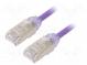 Patch cord  F/UTP,TX6A-28™  6a  drát  Cu  LSZH  fialová  Dél  0,5m