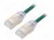 Patch cord  F/UTP,TX6A-28™  6a  drát  Cu  LSZH  zelená  Dél  2m