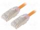 Patch cord  F/UTP,TX6A-28™  6a  drát  Cu  LSZH  oranžová  Dél  2m