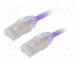 Patch cord  F/UTP,TX6A-28™  6a  drát  Cu  LSZH  fialová  Dél  2m