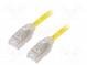 Patch cord  F/UTP,TX6A-28™  6a  drát  Cu  LSZH  žlutá  Dél  3m  28AWG