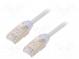 Patch cord  F/UTP,TX6A-28™  6a  drát  Cu  LSZH  šedá  Dél  5m  28AWG