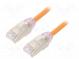 Patch cord  F/UTP,TX6A-28™  6a  drát  Cu  LSZH  oranžová  Dél  5m