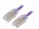 Patch cord  F/UTP,TX6A-28™  6a  drát  Cu  LSZH  fialová  Dél  5m