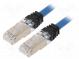 Patch cord  S/FTP,TX6A™ 10Gig  6a  lanko  Cu  LSZH  modrá  Dél  0,5m