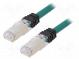 Patch cord  S/FTP,TX6A™ 10Gig  6a  lanko  Cu  LSZH  zelená  26AWG