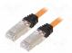 Patch cord  S/FTP,TX6A™ 10Gig  6a  lanko  Cu  LSZH  oranžová  26AWG