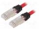 Patch cord  S/FTP,TX6A™ 10Gig  6a  lanko  Cu  LSZH  červená  26AWG
