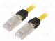 Patch cord  S/FTP,TX6A™ 10Gig  6a  lanko  Cu  LSZH  žlutá  Dél  0,5m