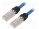 Patch cord  S/FTP,TX6A™ 10Gig  6a  lanko  Cu  LSZH  modrá  Dél  1m