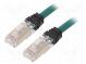 Patch cord  S/FTP,TX6A™ 10Gig  6a  lanko  Cu  LSZH  zelená  Dél  1m