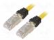 Patch cord  S/FTP,TX6A™ 10Gig  6a  lanko  Cu  LSZH  žlutá  Dél  1m