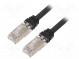 Patch cord  S/FTP,TX6A™ 10Gig  6a  lanko  Cu  LSZH  černá  Dél  2m