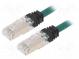 Patch cord  S/FTP,TX6A™ 10Gig  6a  lanko  Cu  LSZH  zelená  Dél  2m