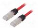 Patch cord  S/FTP,TX6A™ 10Gig  6a  lanko  Cu  LSZH  červená  Dél  2m