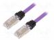 Patch cord  S/FTP,TX6A™ 10Gig  6a  lanko  Cu  LSZH  fialová  Dél  2m