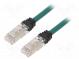 Patch cord  S/FTP,TX6A™ 10Gig  6a  lanko  Cu  LSZH  zelená  Dél  3m