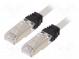 Patch cord  S/FTP,TX6A™ 10Gig  6a  lanko  Cu  LSZH  šedá  Dél  3m