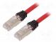 Patch cord  S/FTP,TX6A™ 10Gig  6a  lanko  Cu  LSZH  červená  Dél  3m