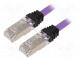 Patch cord  S/FTP,TX6A™ 10Gig  6a  lanko  Cu  LSZH  fialová  Dél  3m