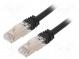 Patch cord  S/FTP,TX6A™ 10Gig  6a  lanko  Cu  LSZH  černá  Dél  5m