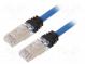 Patch cord  S/FTP,TX6A™ 10Gig  6a  lanko  Cu  LSZH  modrá  Dél  5m