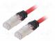 Patch cord  S/FTP,TX6A™ 10Gig  6a  lanko  Cu  LSZH  červená  Dél  5m