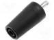 Adaptér  banánek 4mm  32A  černá  40,4mm  niklovaný