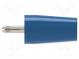 Adaptér  banánek 4mm  32A  modrá  40,4mm  niklovaný